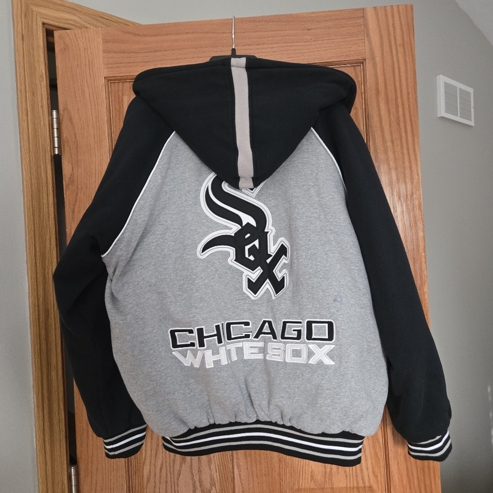 Chicago White Sox Heavyweight Full Zip Hoodie/jacket Sz Large - Picture 7 of 11